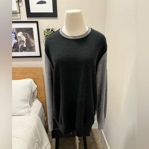 Dunning Golf Men’s Crew Neck Sweater (Bedford Springs Club), Gray, LARGE